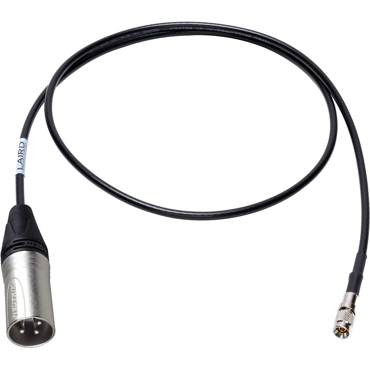 Laird XLM-DIN-006 DIN 1.0/2.3 to XLR-M Time Code Cable - 6 Foot XLM-DIN-006