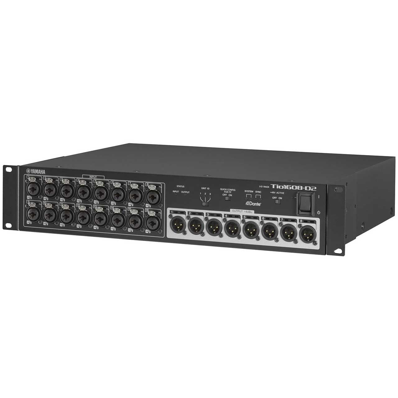 Yamaha TIO1608D2 16x8 Danteequipped Stagebox I/O with 16 Microphone