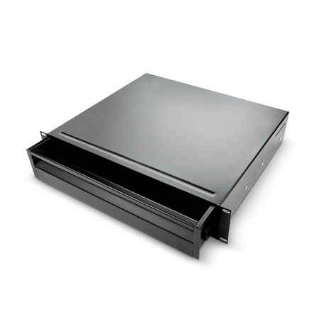 Adam Hall 874E02 ERGO Series 19-Inch 2RU Steel Rack Drawer with Snap ...