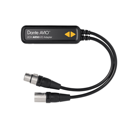 Audinate ADP-AES3-AU-2X2 Dante AVIO AES3 In/out 2x2 Adapter with RJ45 ...