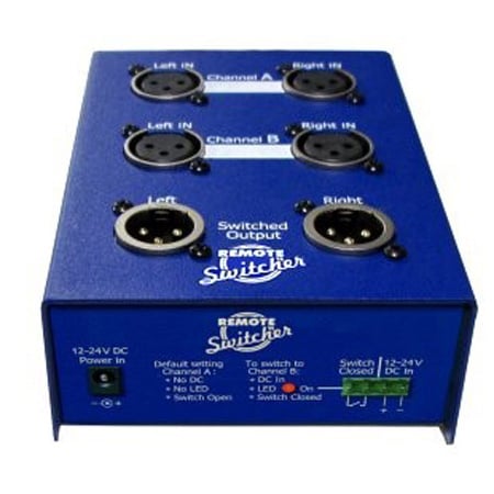 ARX RS-1 Remote Switcher - Stereo XLR Balanced Remote Controlled Switcher