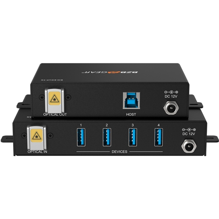 BZBGEAR BG-ExUF 4-Port USB3.1/2.0/1.1 SuperSpeed Fiber Extender up to ...