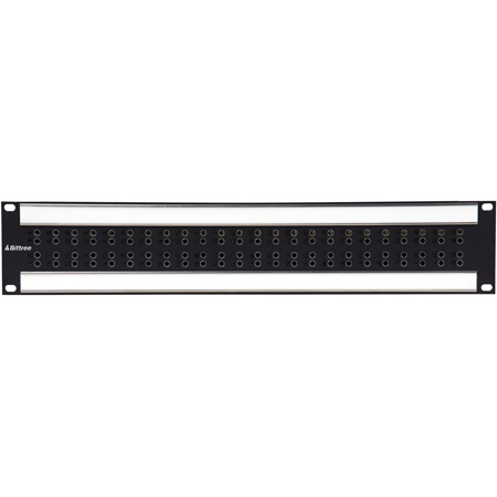 Bittree B422-FI6T/24 RS422 2RU 2x24 Full Normal Patchbay with 6 Wire ...
