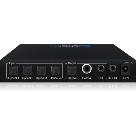 Blustream OPT41AU 4-Way Optical Switch w/DAC and Audio Conversion