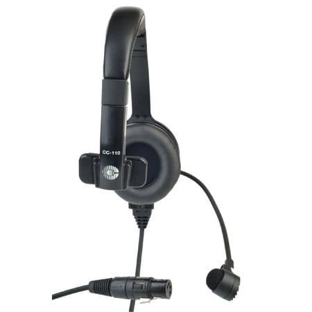 Clear-Com CC-110-X4 Lightweight Single On Ear Intercom Headset with ...