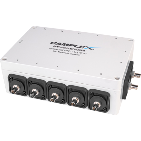 Camplex CMX-NEMAMTP12STM opticalCON MTP NO12FDW-A to (12) ST Female OM3 ...