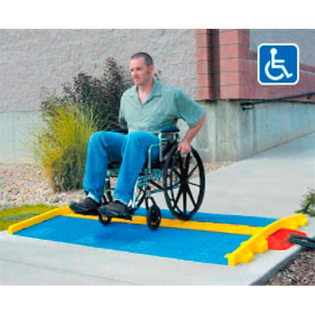 Cross Guard ADA Ramp Attachments for LineBacker CP1X225-GP Blue