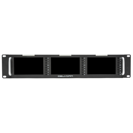 Delvcam DELV-3LCD-3GHD 5-Inch Triple Rackmount 3G-SDI HDMI Video ...