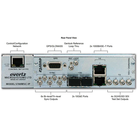 Evertz 5700MSC-IP-2PS IP Grand Master Clock & Video Master Clock System ...
