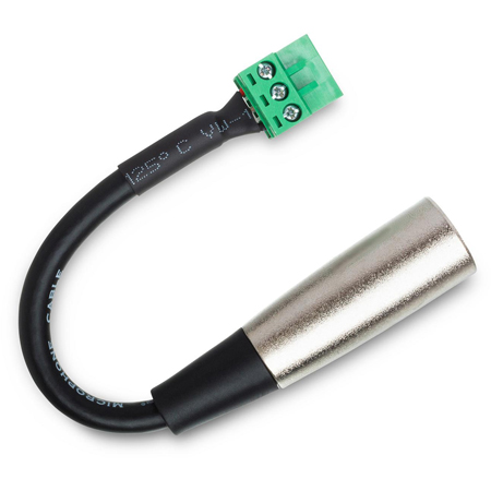 Hosa PHX-206M 3-Pin Phoenix to 3-Pin XLR Male Low-voltage Adapter - 6-Inch