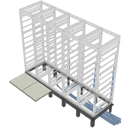 Middle Atlantic RIB-2-GRK-42B 2-Bay Riser Base for 42-Inch Deep GRK Racks