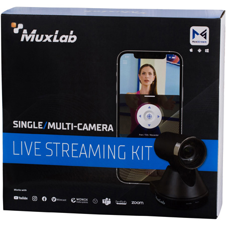MuxLab 500785-PoE MuxStream Pro Multi-Camera Live Streaming Kit - 30x ...