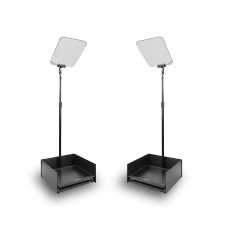 Prompter People PRO-SP19PHBKIT Stagepro Teleprompter Pair - 19in ...
