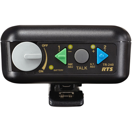RTS TR-240 Beltpack A4M Headset Jack - Li-ion Battery Included