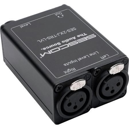Sescom SES-2XJ-TRS-LVL Balanced Audio to Stereo Headphone Adapter with ...