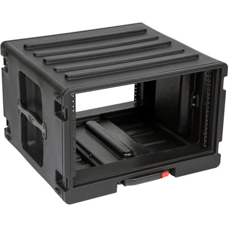 SKB 1SKB-R6UW 6U Space Rack Stacks with Roto Racks Wheels and Handle