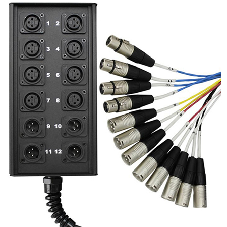 ProCo SMA0804FBX Audio Snake 8 Channel 4 XLR Returns - Fan to Box 50ft