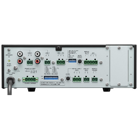 TOA BG-2035 CU 35 Watt 4 Ohm/25V/70V 5-Input Mixer-Amplifier