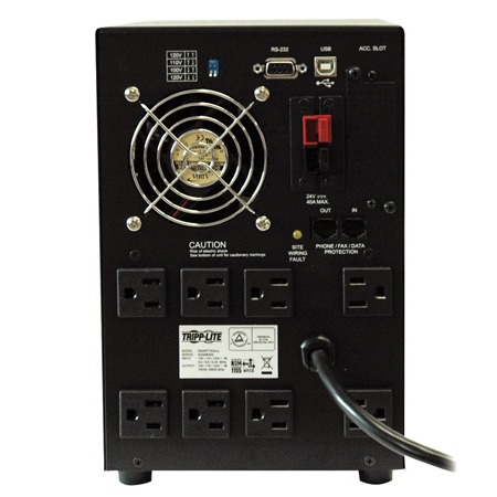 Tripp Lite SMART750XLA 750VA 500W UPS Smart Tower AVR 100V-120V USB DB9 ...