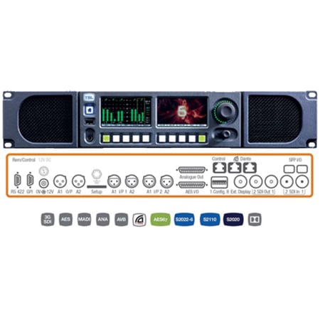 TSL Products PAM2-IP-3G 2RU Precision Audio Monitor for ST2022-6 and ...