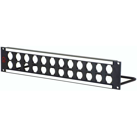 AVP WK-U216E2-Z 2x16 2 RU Universal Patch Panel - 6 Inch Cable bar