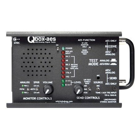 Whirlwind QBOX-AES Multipurpose Audio Line Tester with AES Testing