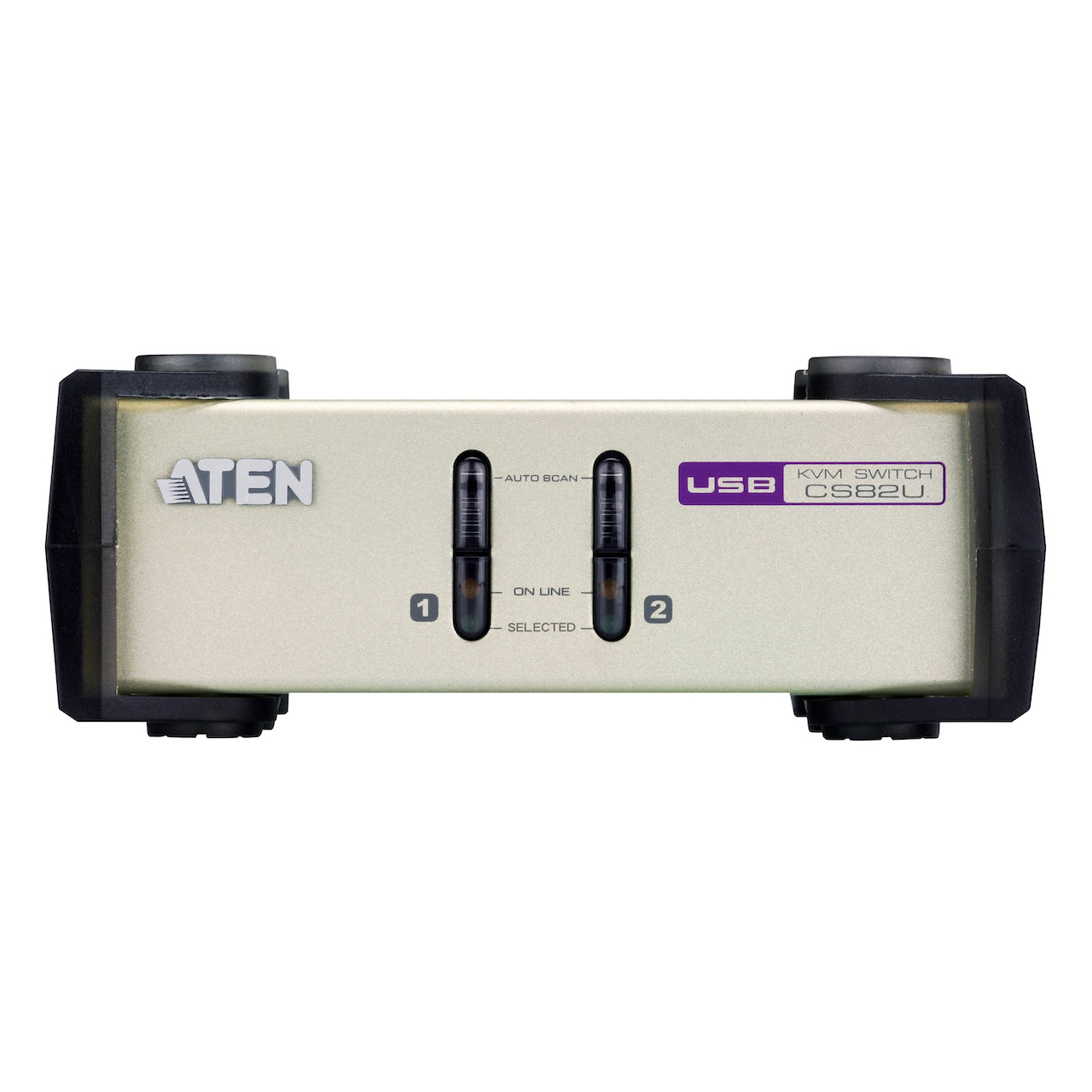 ATEN CS82U 2-Port PS/2 - USB KVM Switch Desktop Control Unit with KVM ...