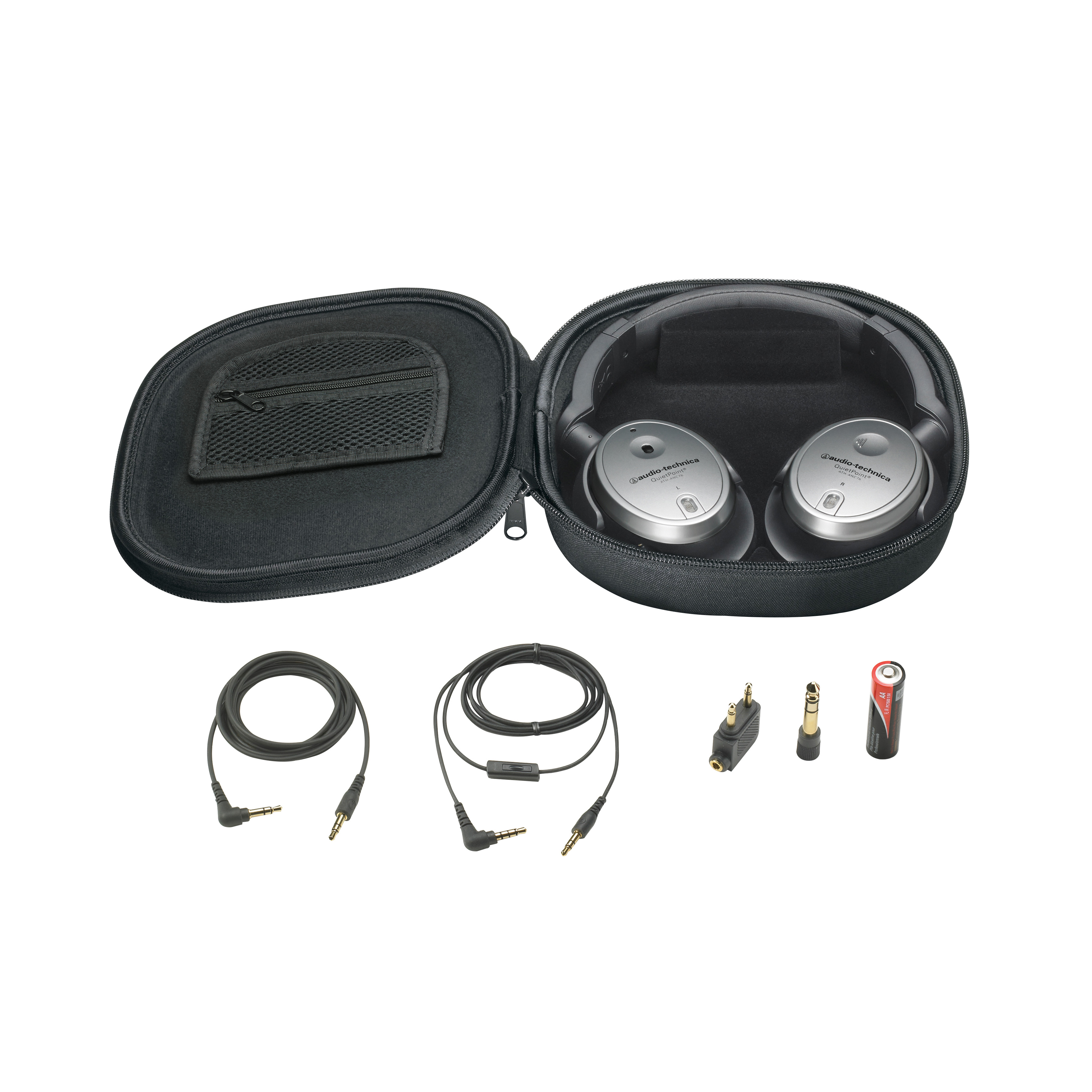AudioTechnica ATHANC7bSViS QuietPoint Active NoiseCancelling Headphones