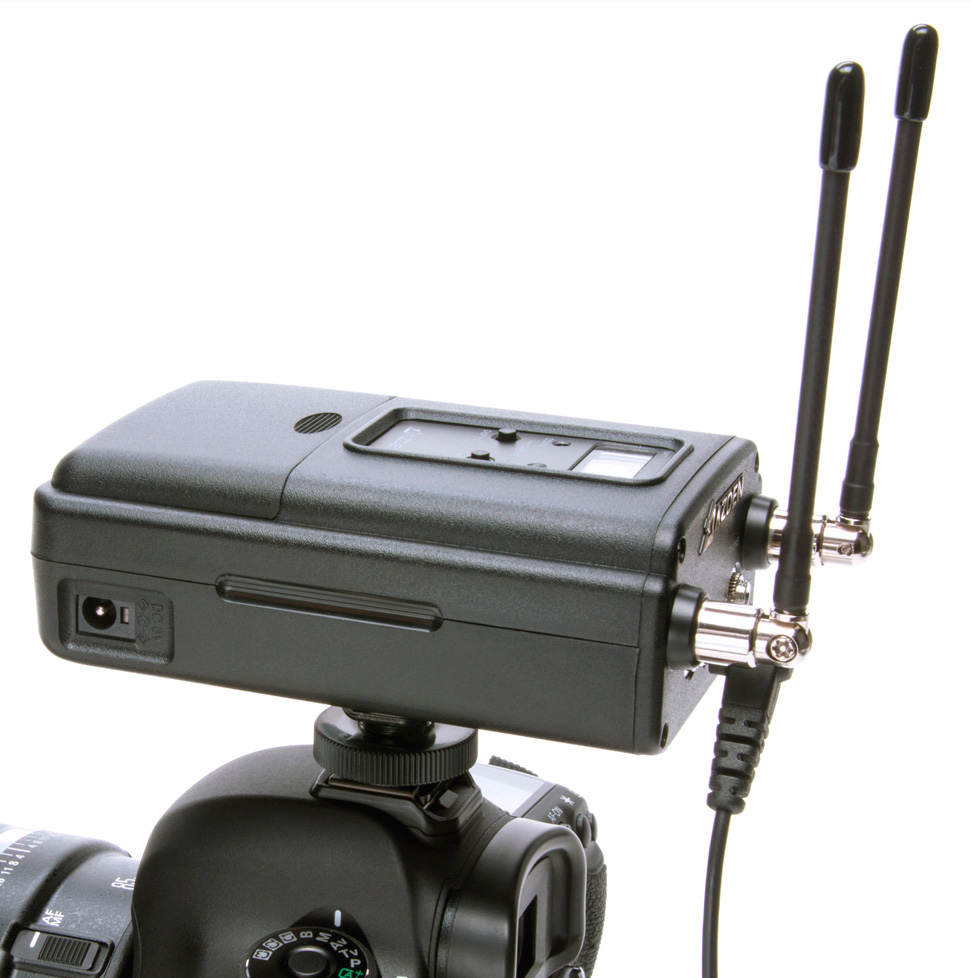 Azden 330LX Lavalier Mic & XLR PlugIn Camera Mount Dual Wireless Mic