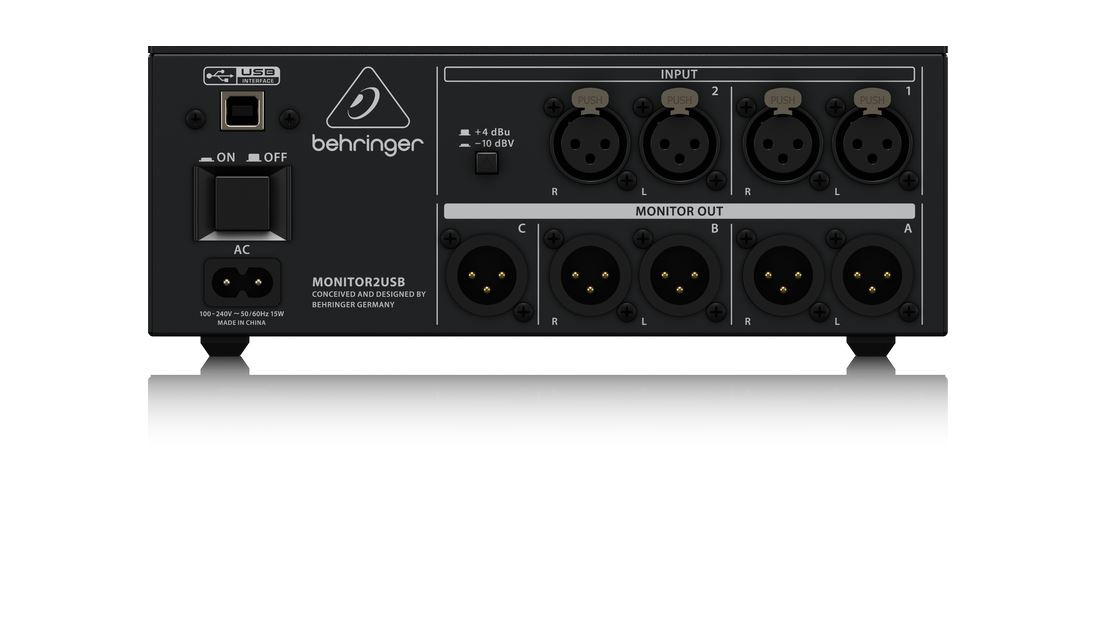 Behringer MONITOR2USB Speaker & Headphone Monitoring Controller with
