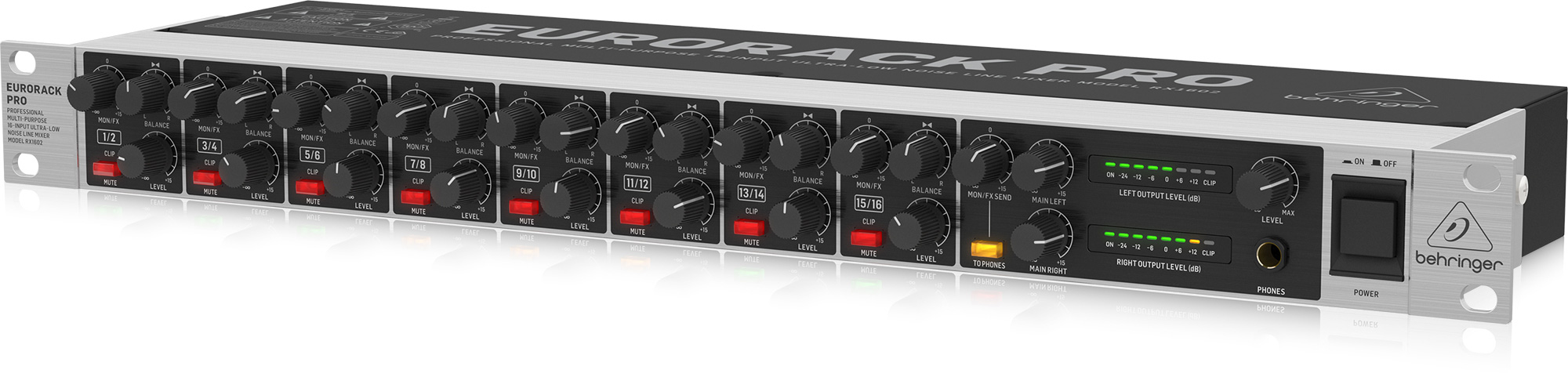 Behringer Rx1602 V2 Rackmount Line Mixer – GGJH