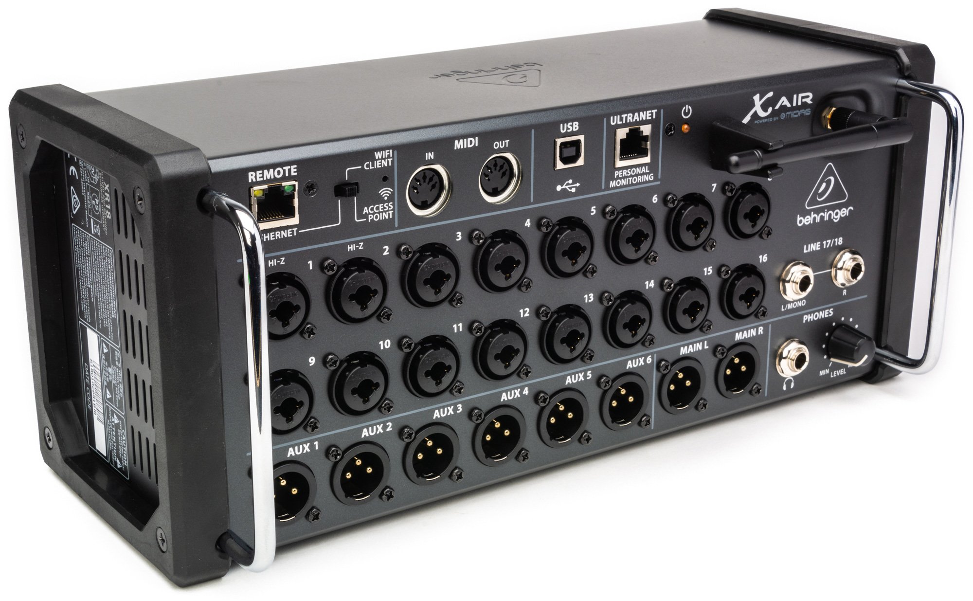 skuespillerinde elevation mørke Behringer X Air XR18 18-Channel 12-Bus Rackmount Digital Mixer for  iPad/Android Tablets - B-Stock (Damaged Packaging)