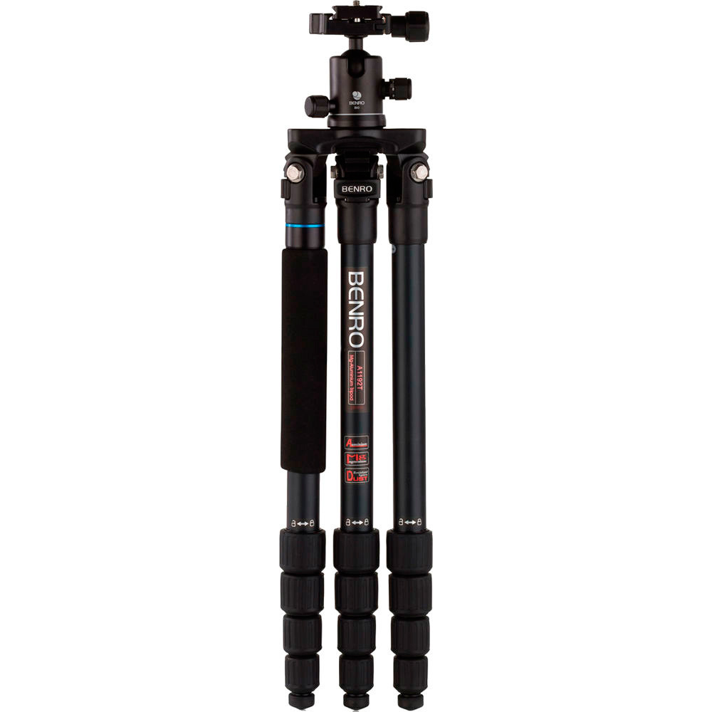 Benro A1192TB0 Travel Flat II Tripod Kit Aluminum Twist Lock Legs w