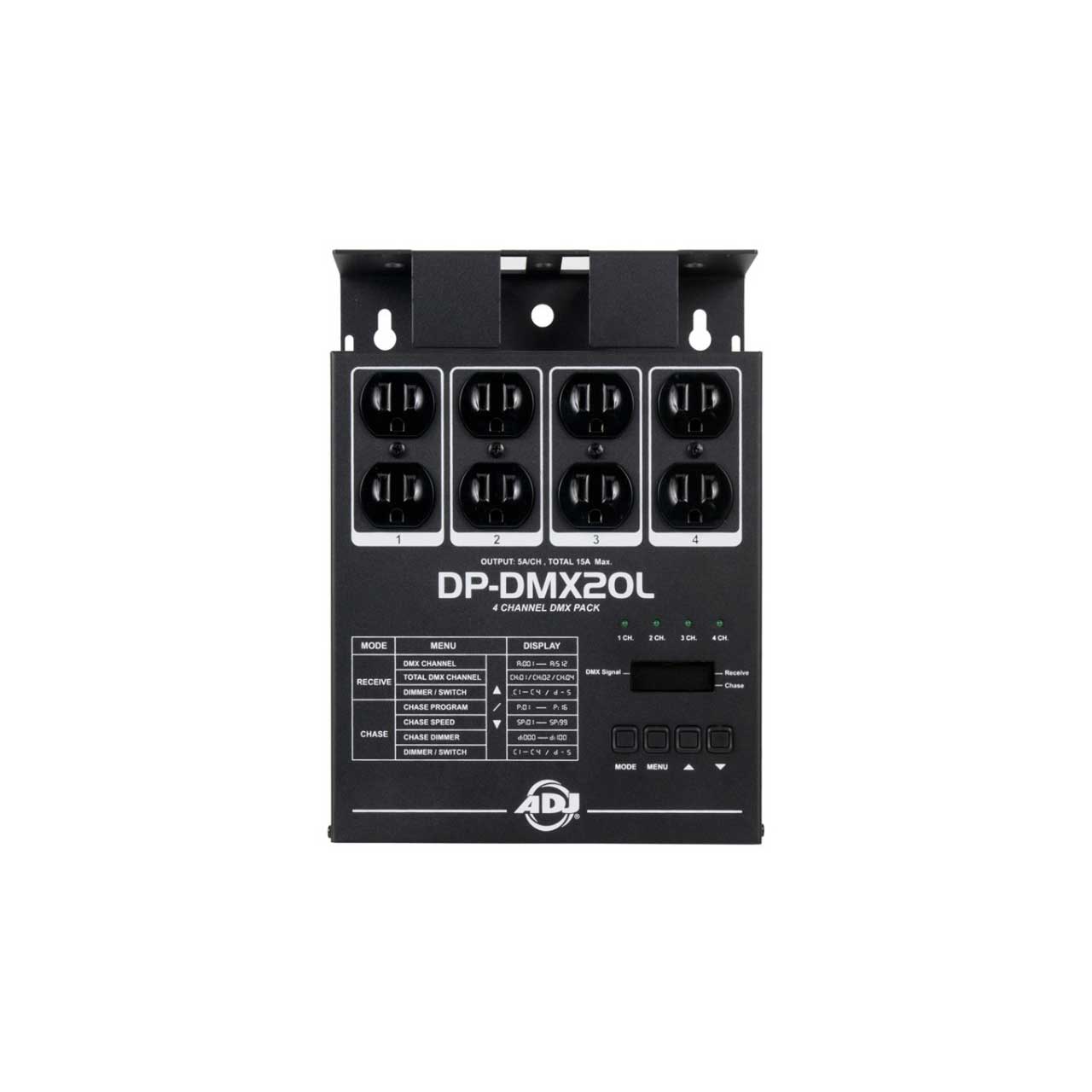 ADJ DP-DMX20L 4 Channel DMX Dimmer Pack