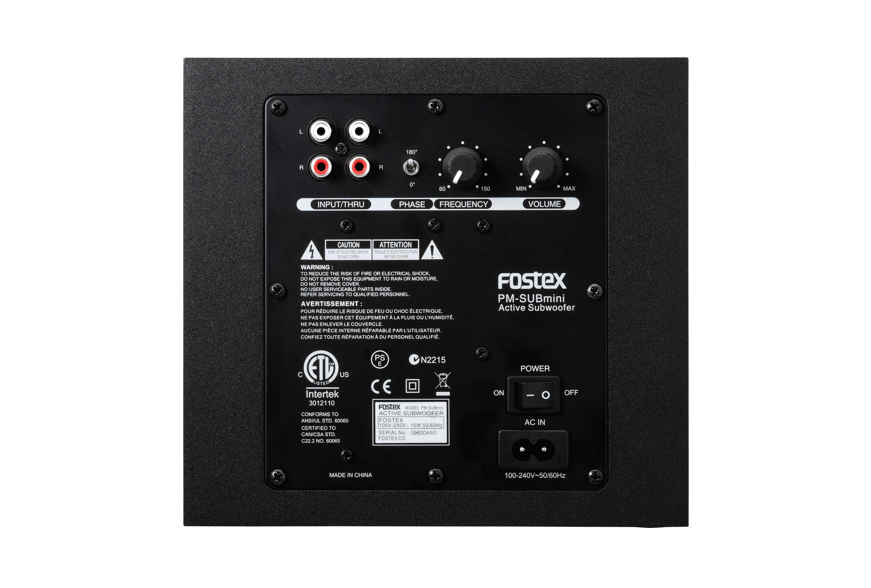 Fostex PMSUBmini DClass Miniture 5 Inch Subwoofer with Integrated