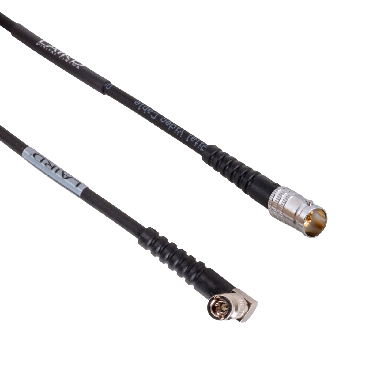 Laird HDBRA12G59-BF Mini RG-59 HD-BNC Right-Angle Male to BNC Female Flexible 75 Ohm Cable - Thumbnail 2