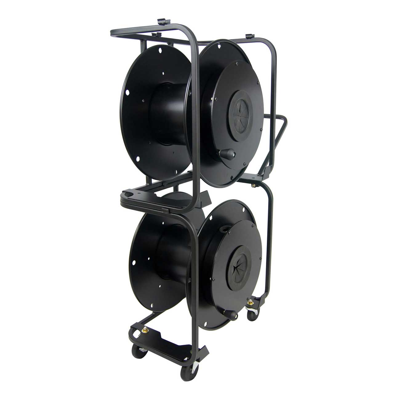 Hannay Reels AVF-18 Fiber Optic Series Metal Cable Reel for up to 1000 Feet  of SMPTE Cable