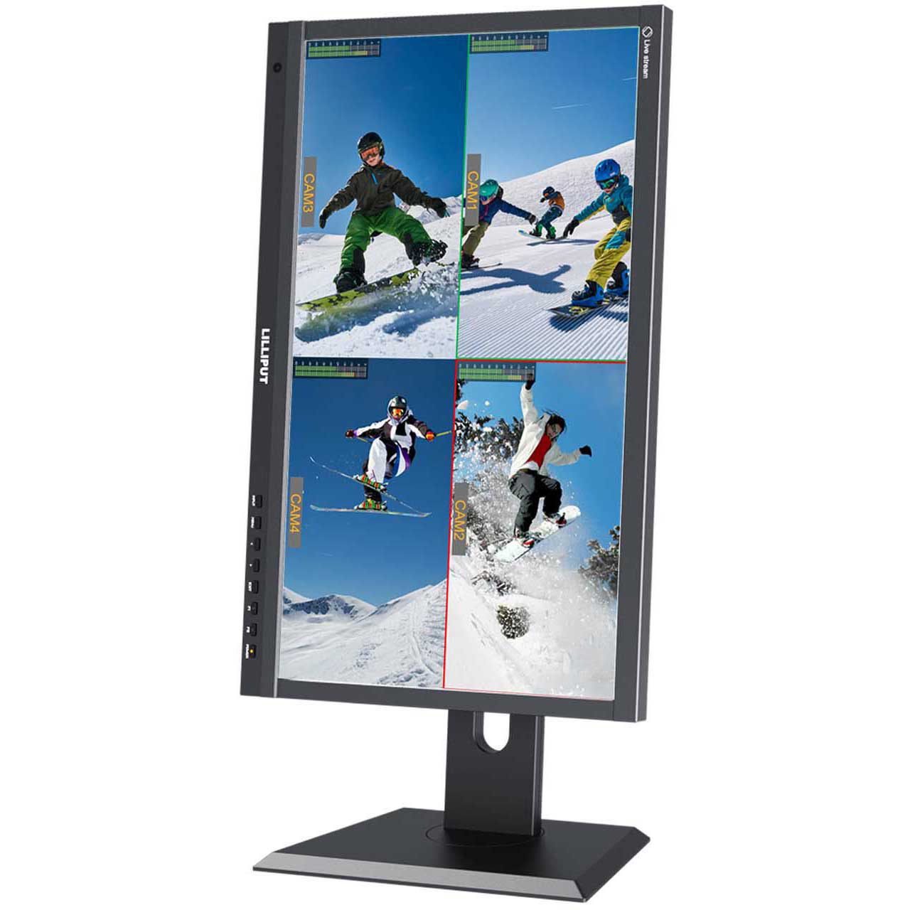 Lilliput PVM220S 21.5 inch 1920x1080 Live Stream Quad Split Multi View IPS  Monitor