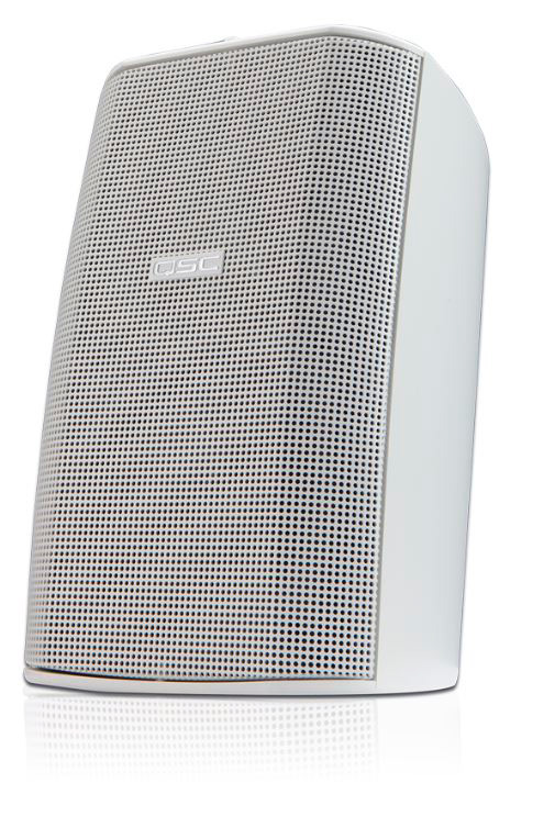 QSC ADS52W White 2Way 5.25in Outdoor Speaker w/Mount Bracket Pair