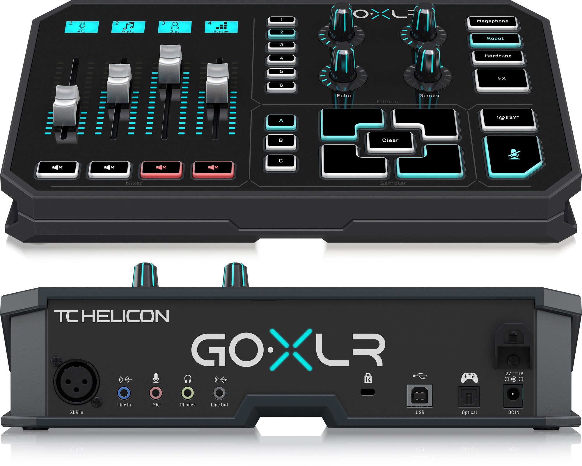 TC-Helicon Go XLR USB Streaming Mixer and AT2020 Large-Diaphragm