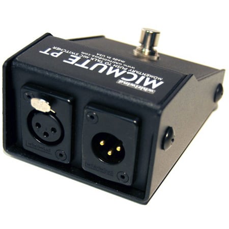 Whirlwind MICMUTE-PP Push On/Off Audio Switch Pedal for Mic or Balanced ...