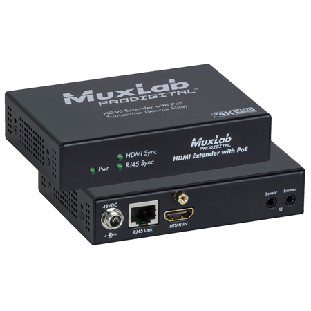 MuxLab 500451-POE HDMI Extender Kit - PoE - HDBT - UHD-4K