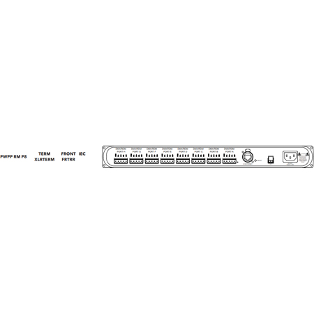 Pathway Connectivity PWPP RM P8 XLRTERM FRTRR 8-Port Pathport Front XLR ...