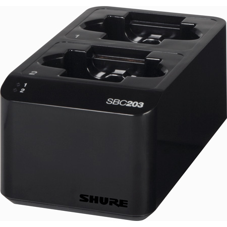 Shure SBC203-US Dual Docking Station for SLX-D transmitters and SB903 ...