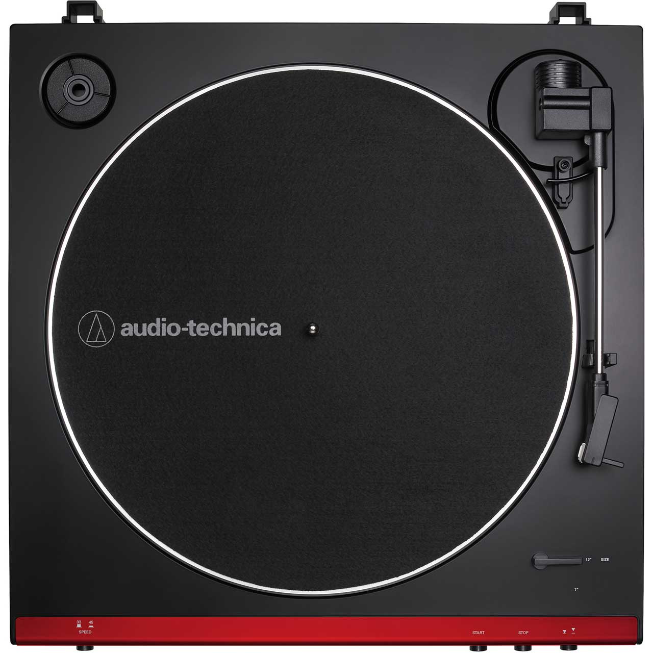 AudioTechnica ATLP60XBK Fully Automatic BeltDrive Turntable Red/Black