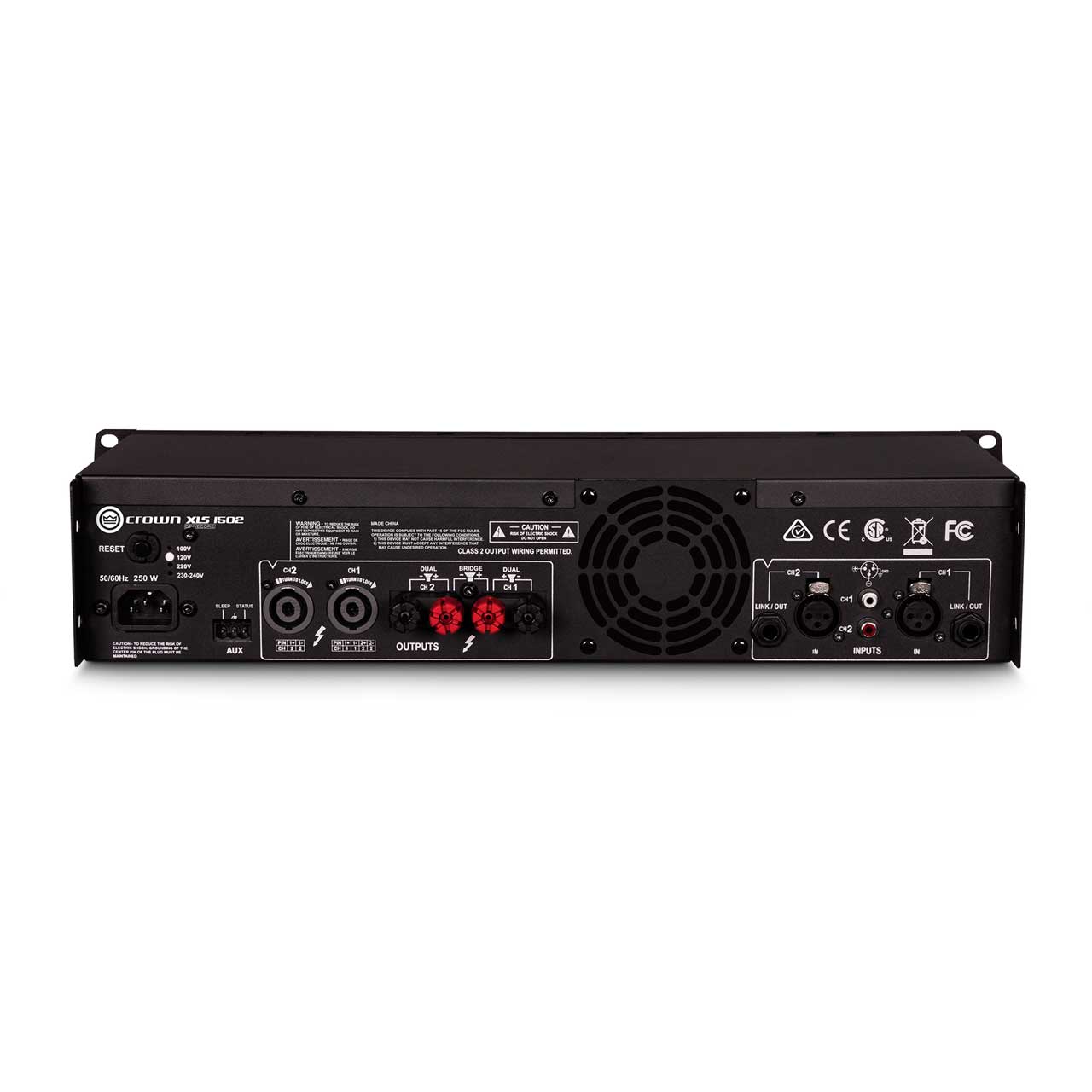 Crown XLS-1502 Two-channel 525W @ 4 Ohm Power Amplifier