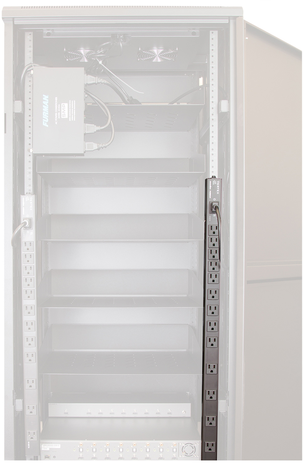 Furman VTEXT16 168 AC Outlets Power Strip Spaced for Large