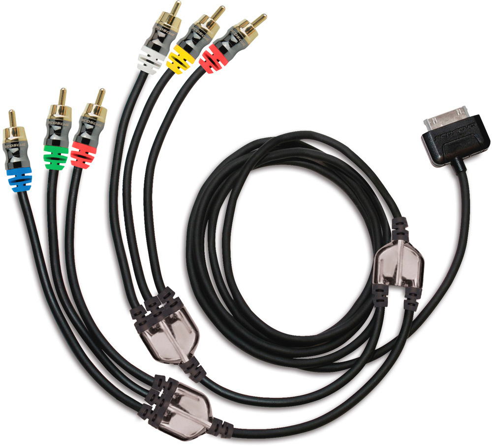 Switchable HD Component and Composite AV Cable for iPad / iPhone/ iPod