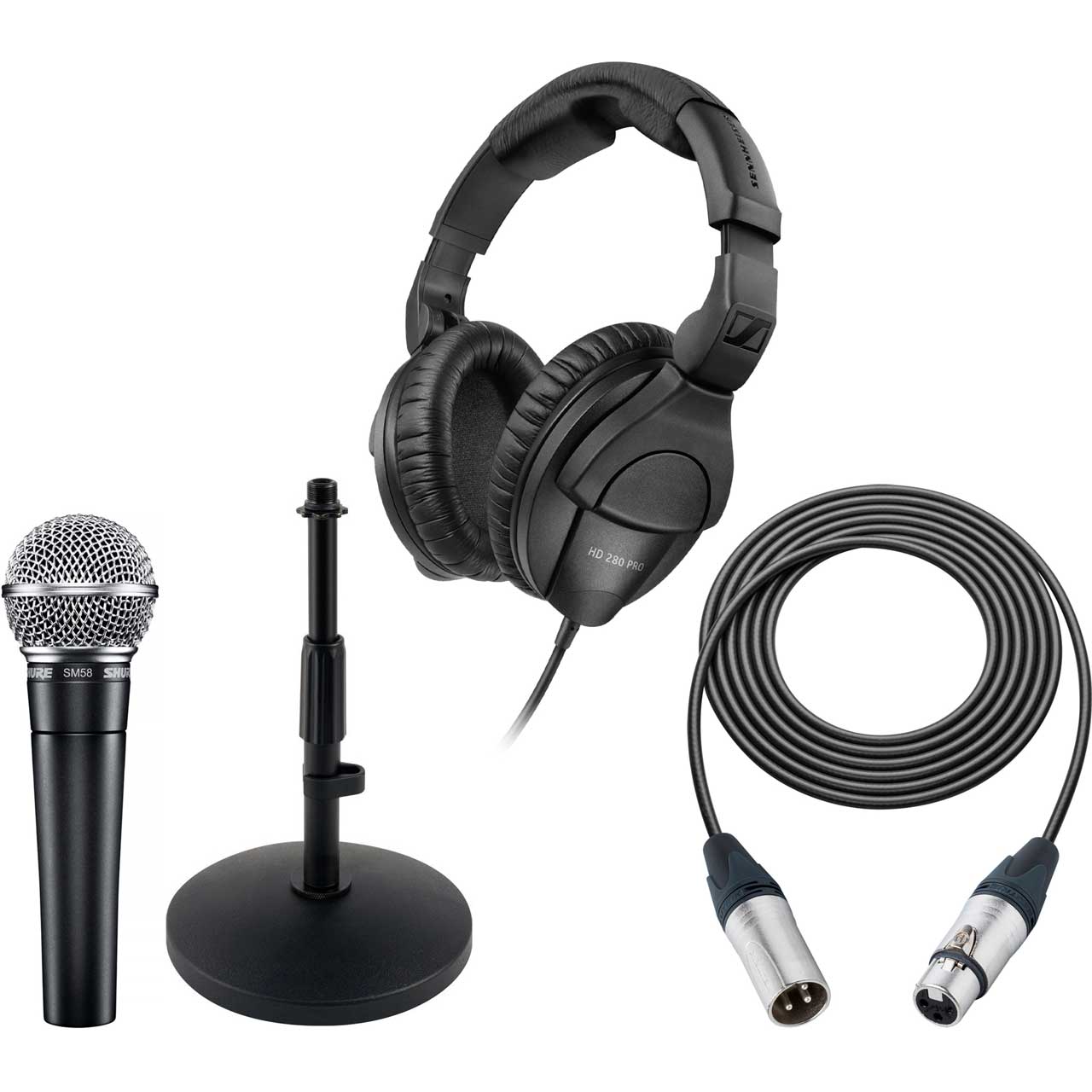 Focusrite Scarlett 2i2 USB Audio Interface Podcast Kit with Shure SM58