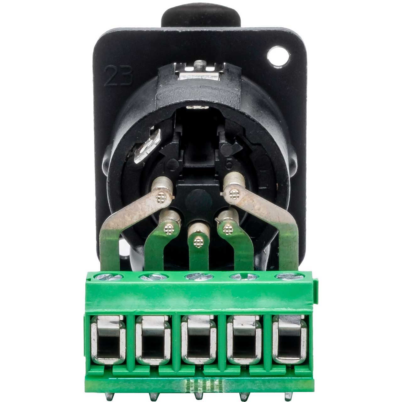 thumbnail image 2 of 8-Pack XLR 3-Pin Female Panel Mount Chassis Connectors – Microphone Jack Audio 2 of 4